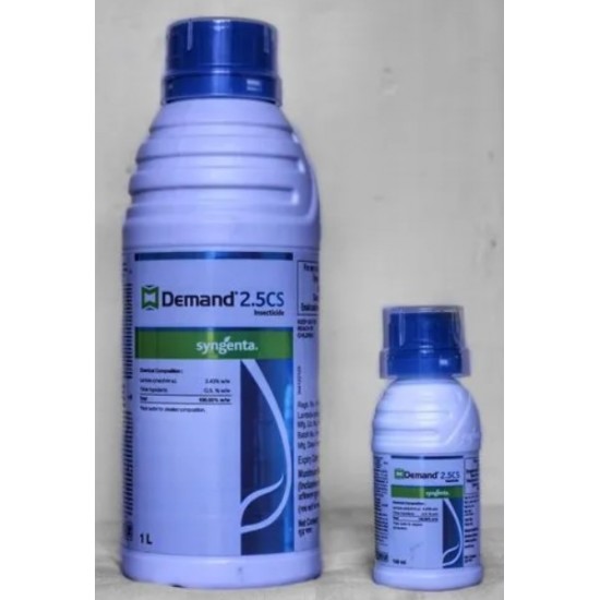 1Ltr. Syngenta DEMAND 2.5% CS (Lambda-Cyhalothrin 2.5% w/w CS), Plastic Bottle