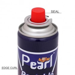 Pearl  Butane Gas Can for Camping Stove High Pressure Flame Portable liquefied Refill Canister Welding Fuel Gas Torch Lighter-225 gm